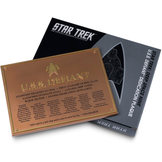 No. 3 U.S.S. Defiant NX-74205 Dedication Plaque Star Trek