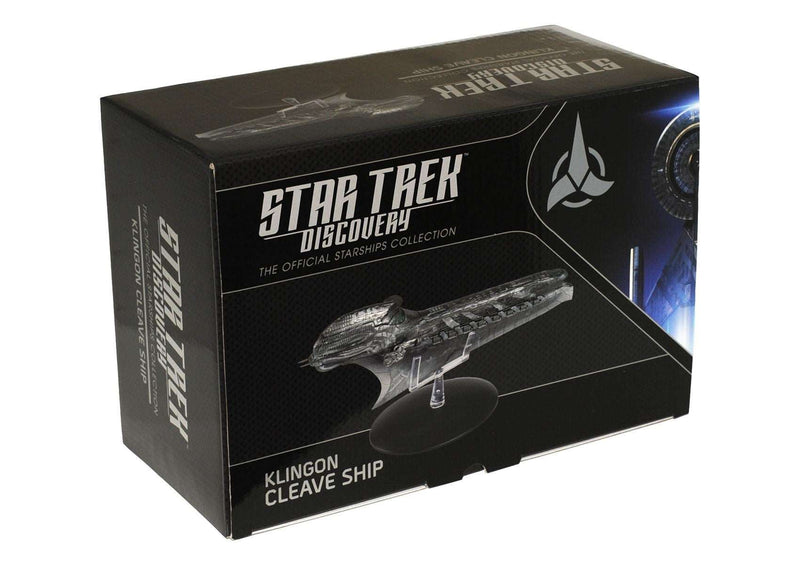 Klingon Cleave Ship Discovery Ships Model Diecast Ship (Eaglemoss / Star Trek), in display