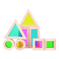 Wooden Rainbow Sensory Blocks