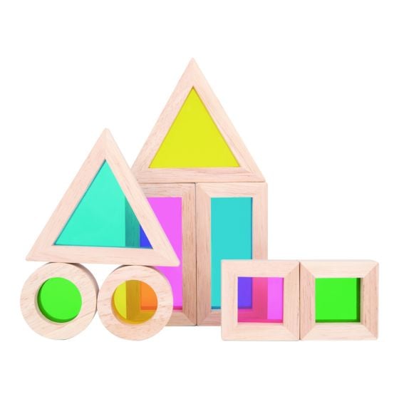 Wooden Rainbow Sensory Blocks