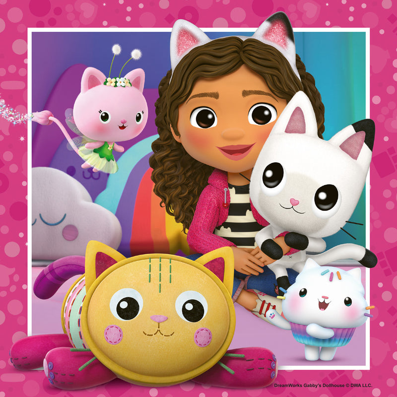 Gabby's Dollhouse 3x 49 Piece Jigsaw Puzzle