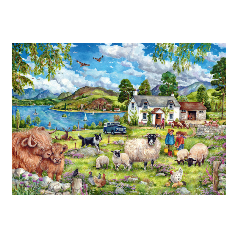 Country Farm 1000 Piece Jigsaw Puzzle