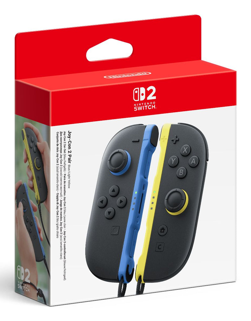 Nintendo Joy-Con 2 Pair Blue and Light Yellow for Nintendo Switch 2 packaging view