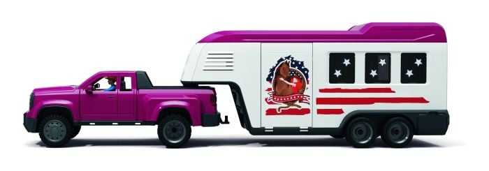 Schleich - Dually Truck w/ big Horse Trailer