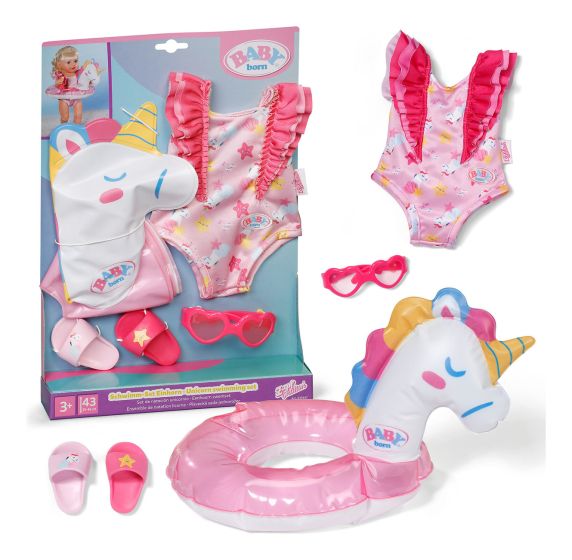 Baby Born Swim Set Unicorn 43cm