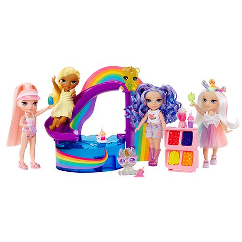 Rainbow High Little Pool Day with Blush Playset - Image