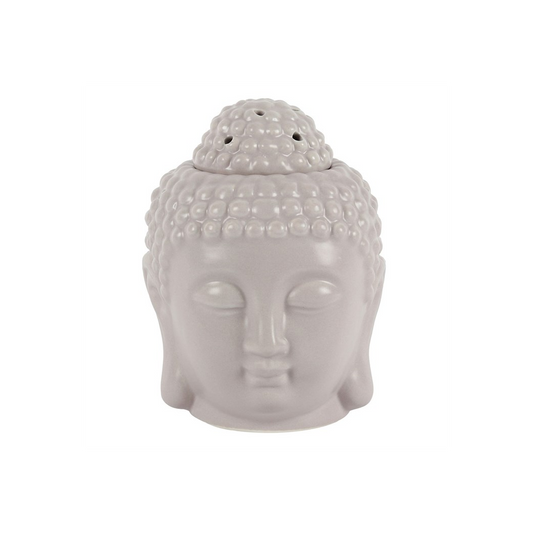 Small Grey Buddha Head Oil Burner