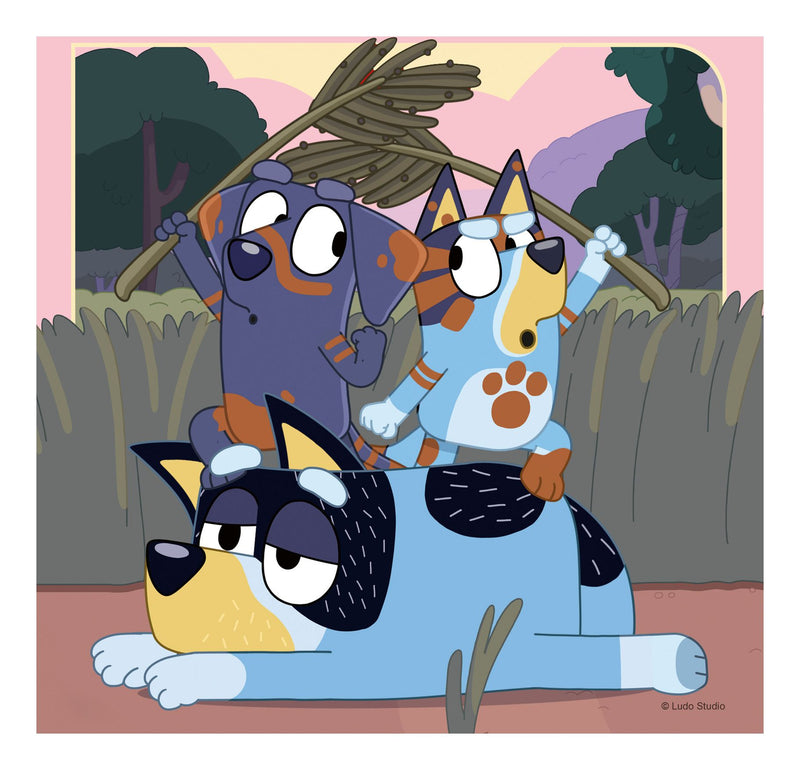 Bluey 3x 49 Piece Jigsaw Puzzle - Image