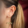Harry Potter Fawkes Phoenix Earrings, alternate view