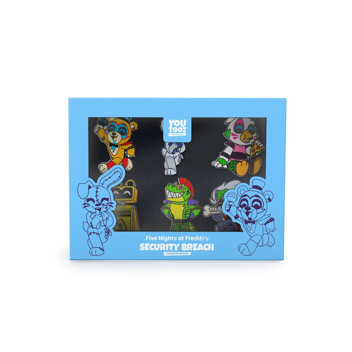 YouTooz Glamrock Freddy & Friends Five Nights at Freddys Security Breach Collector Pin Set