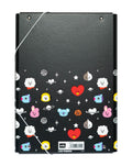 BT21 A4 Elasticated Folder with Three Internal Flaps alternate view