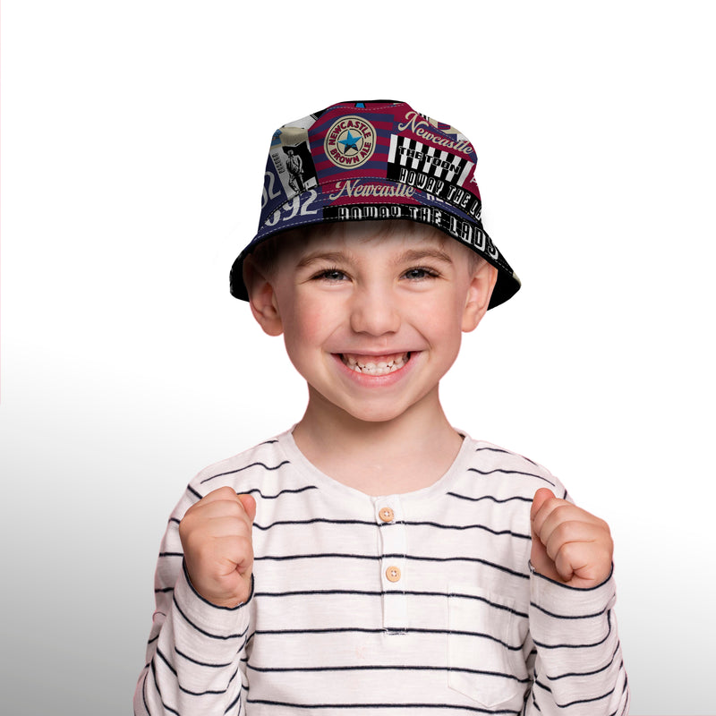 Newcastle - History Montage - Bucket Hat, packaging shot