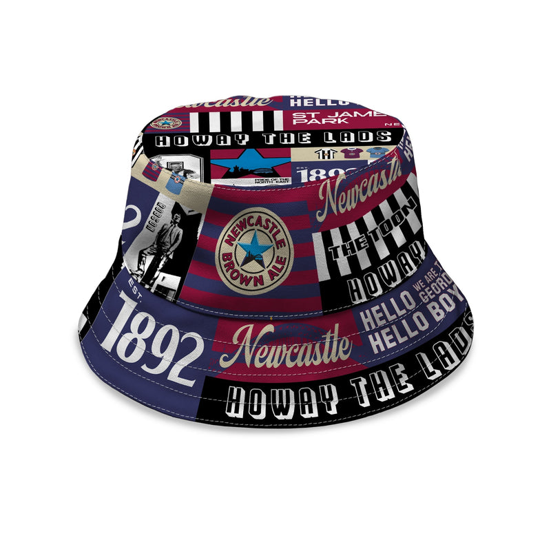 Newcastle - History Montage - Bucket Hat collectible from https://britishmade.gifts/