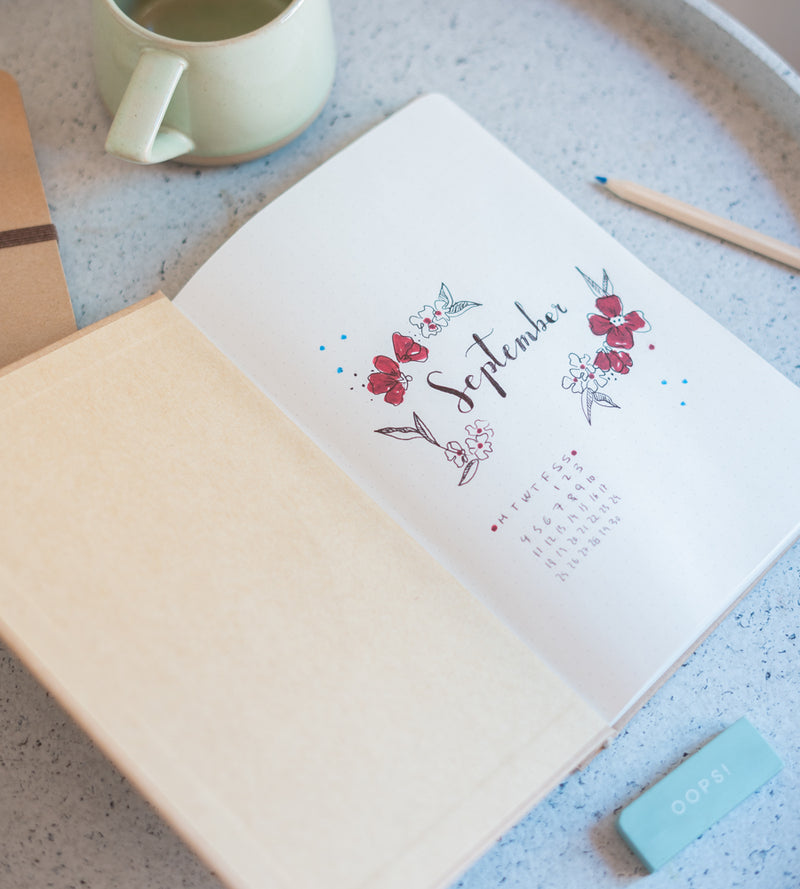 Frida Kahlo Ecofriendly Hardcover A5 Notebook packaging view