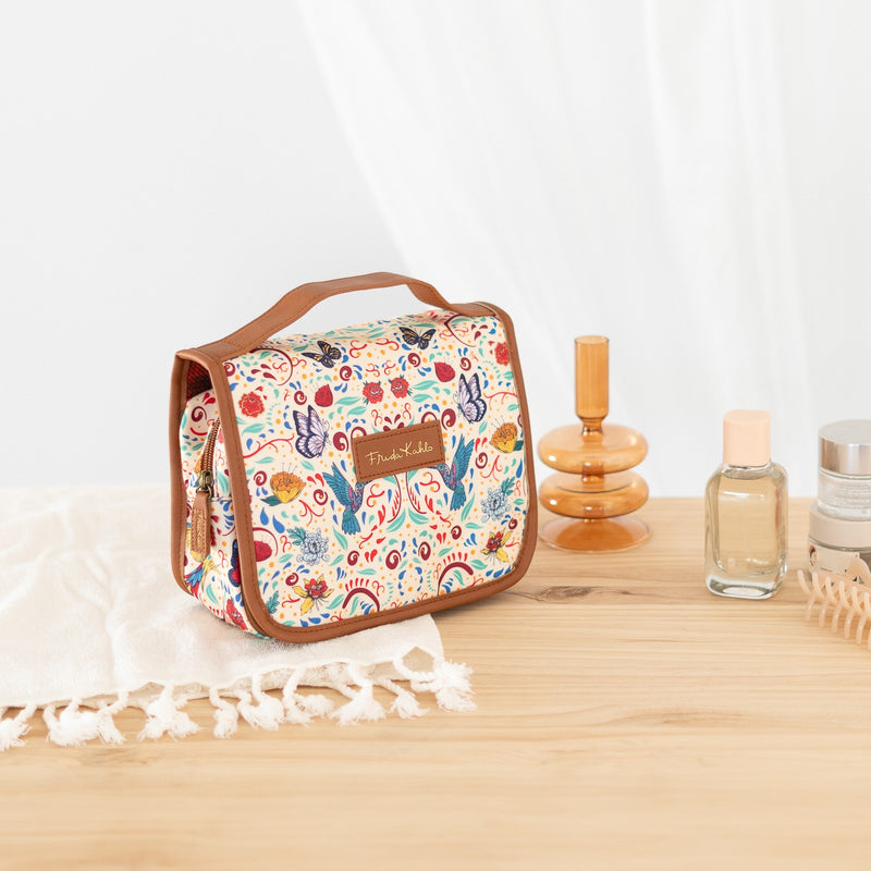 Frida Kahlo Hanging Travel Toiletry Bag side angle