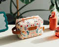 Frida Kahlo Round Toiletry Bag close up detail