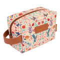 Frida Kahlo Round Toiletry Bag side angle