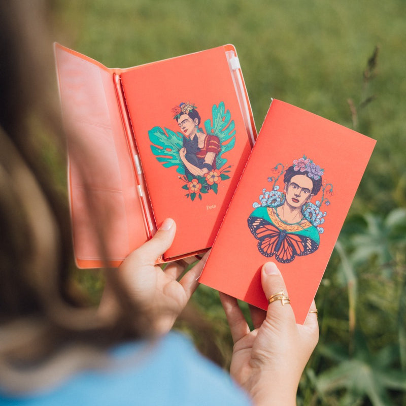 Frida Kahlo Viva La Vida Travel Journal design detail