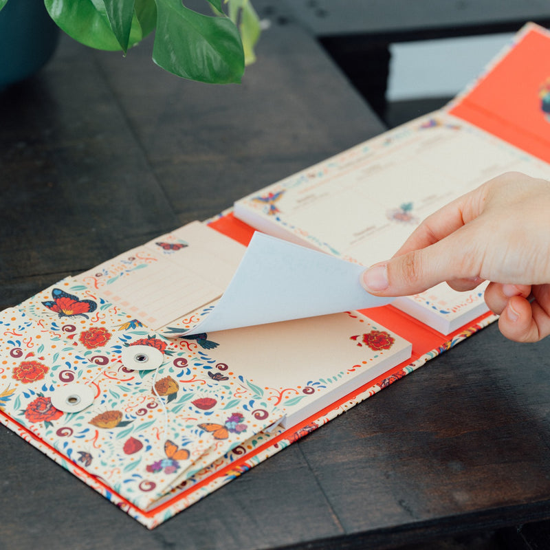 Frida Kahlo Weekly Planner with Sticky Notes design detail