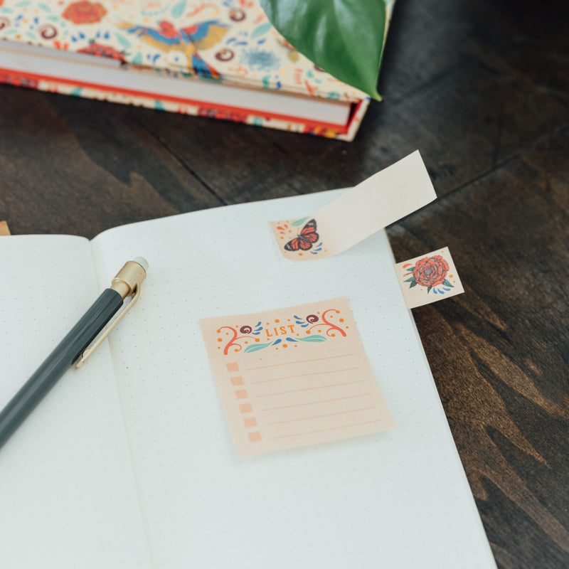 Frida Kahlo Weekly Planner with Sticky Notes side angle