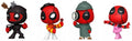 Funko Mystery Minis Deadpool Assorted, side angle