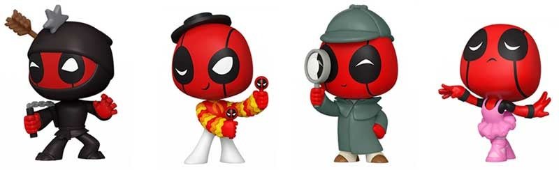 Funko Mystery Minis Deadpool Assorted, side angle
