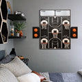 All-Star Basketball Wall Game, rear view