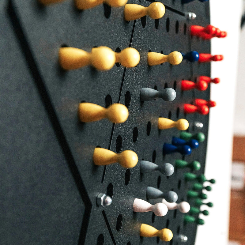 Chinese Checkers Wall Game, close-up detail