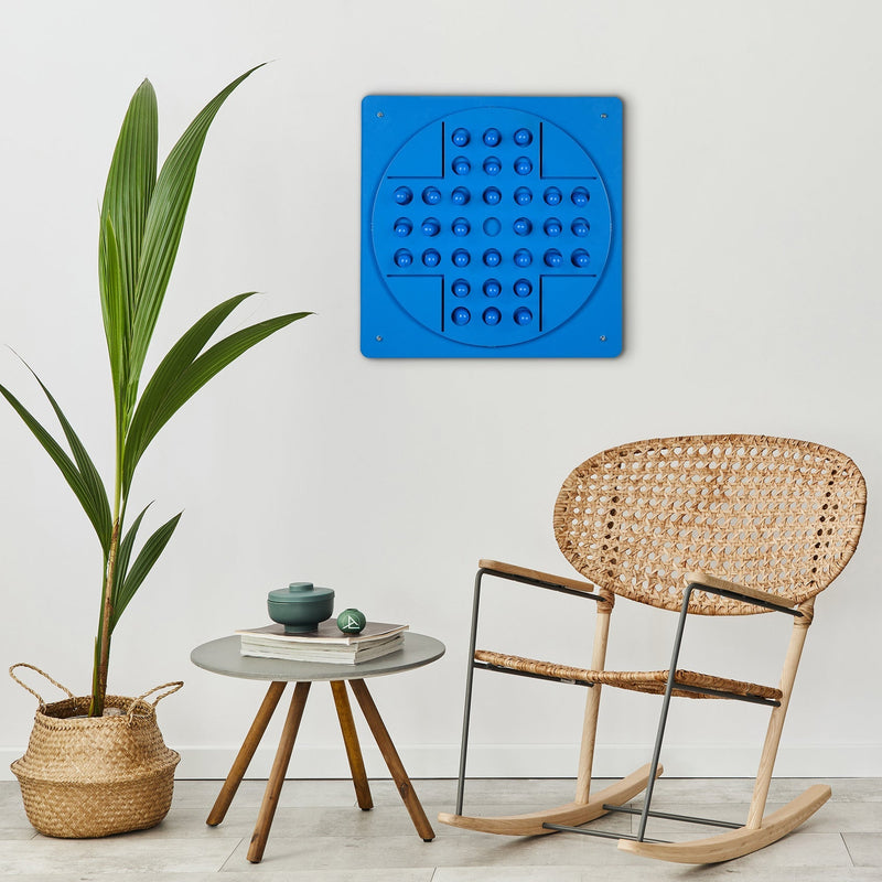 Peg Solitaire Navy Blue, in display