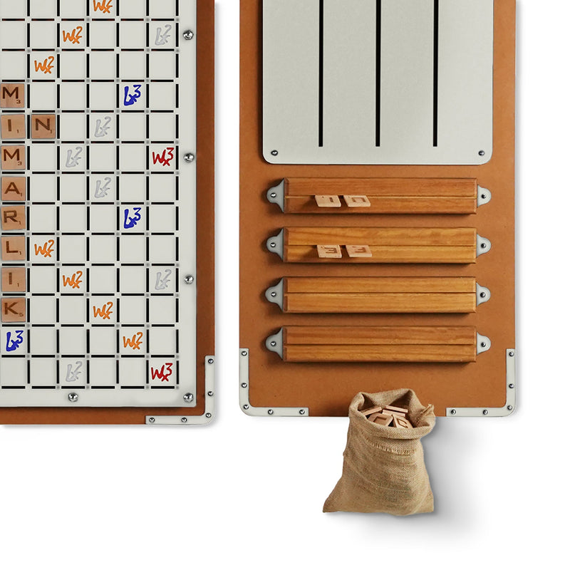Cream XXL Words Game, rear view