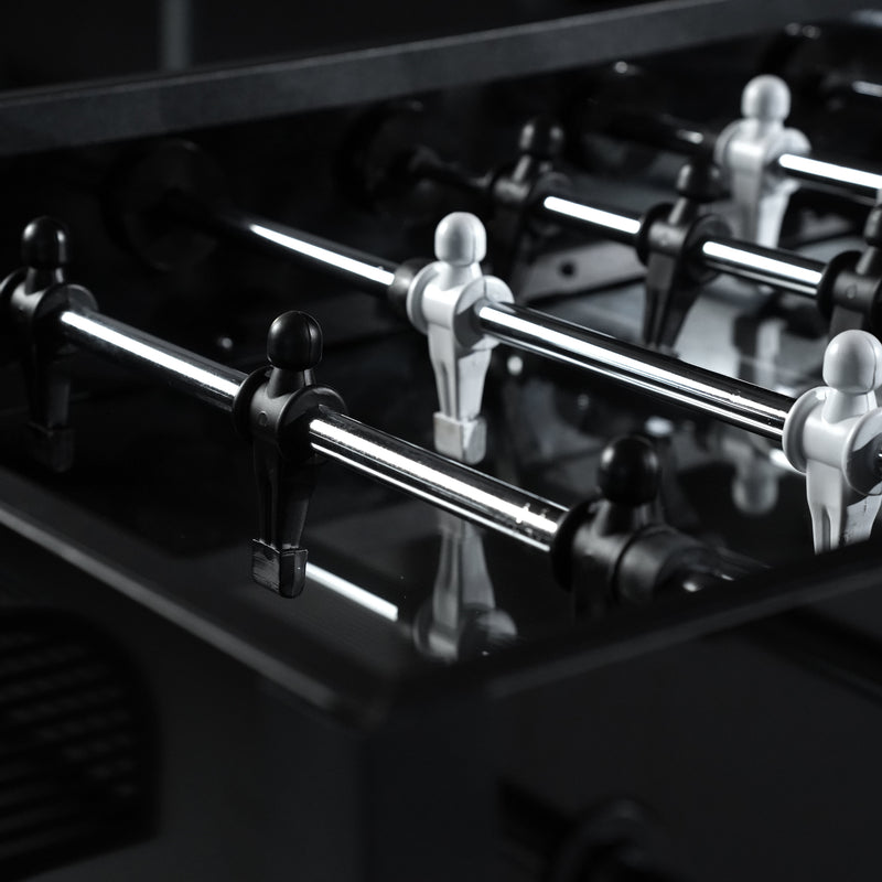 Foosball Table, close-up detail
