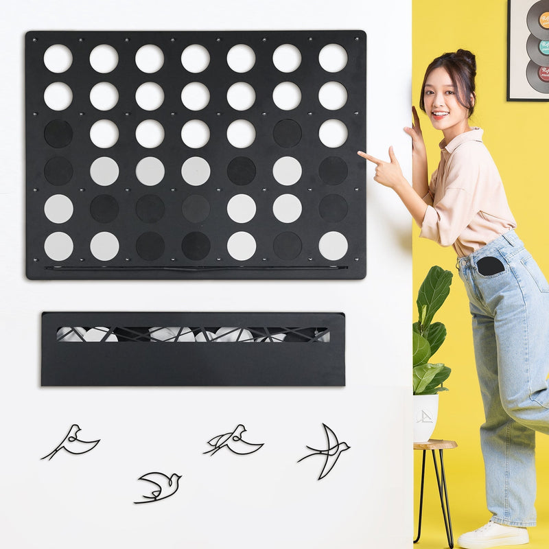 Giant Four in a Row Wall Game, rear view