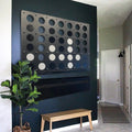 Giant Four in a Row Wall Game, in display