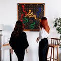 Giant Snakes and Ladders Game Board, side angle