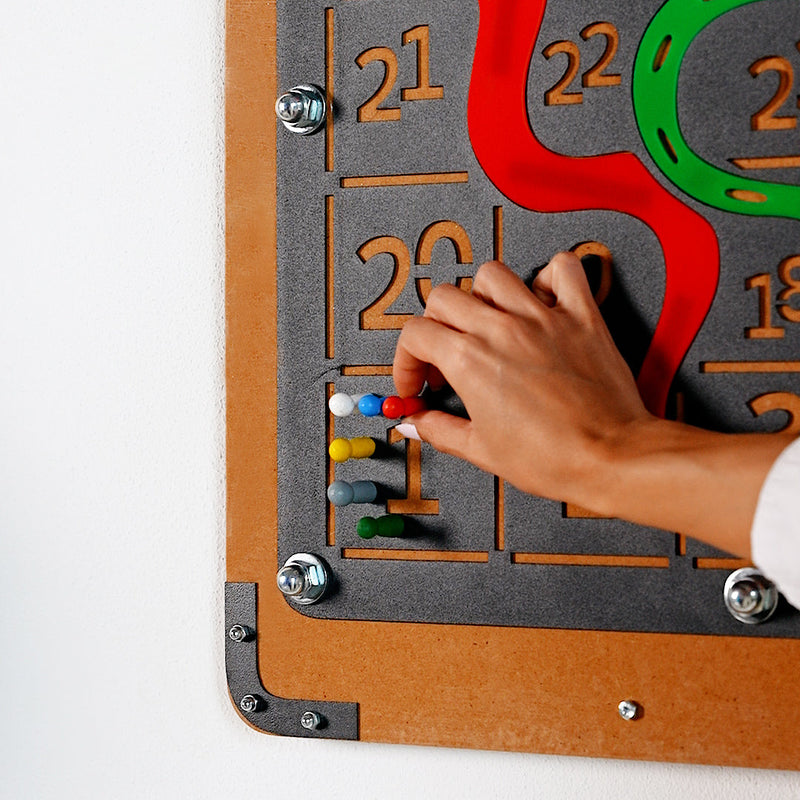 Giant Snakes and Ladders Game Board, rear view