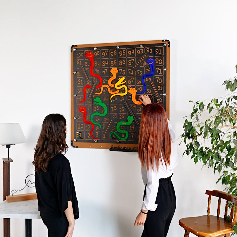 Giant Snakes and Ladders Game Board, in display