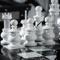 Masterpiece Chess Table, close-up detail