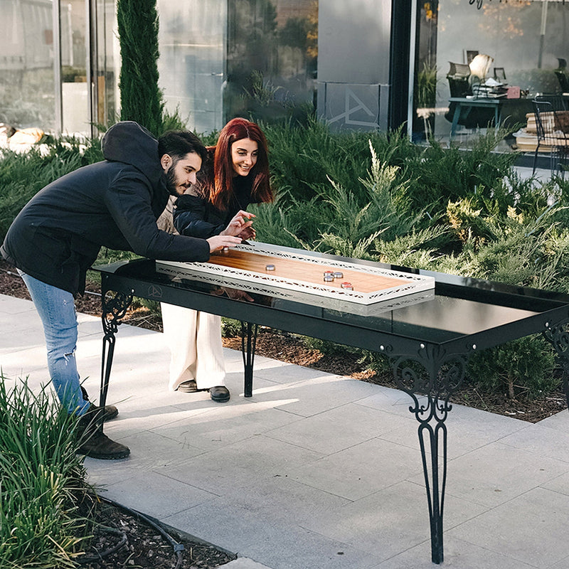 Shuffleboard Game Board, showing reverse