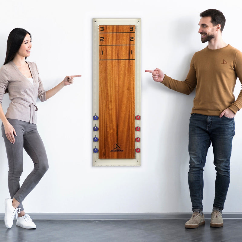 Shuffleboard Game Board, rear view