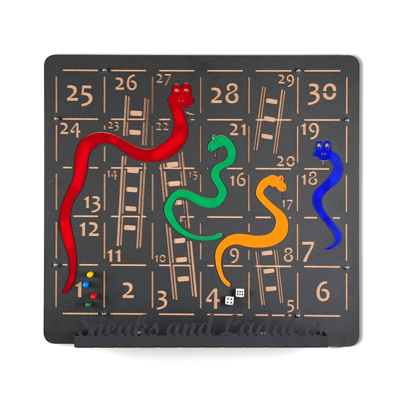 Snakes and Ladders Wall Game, side angle
