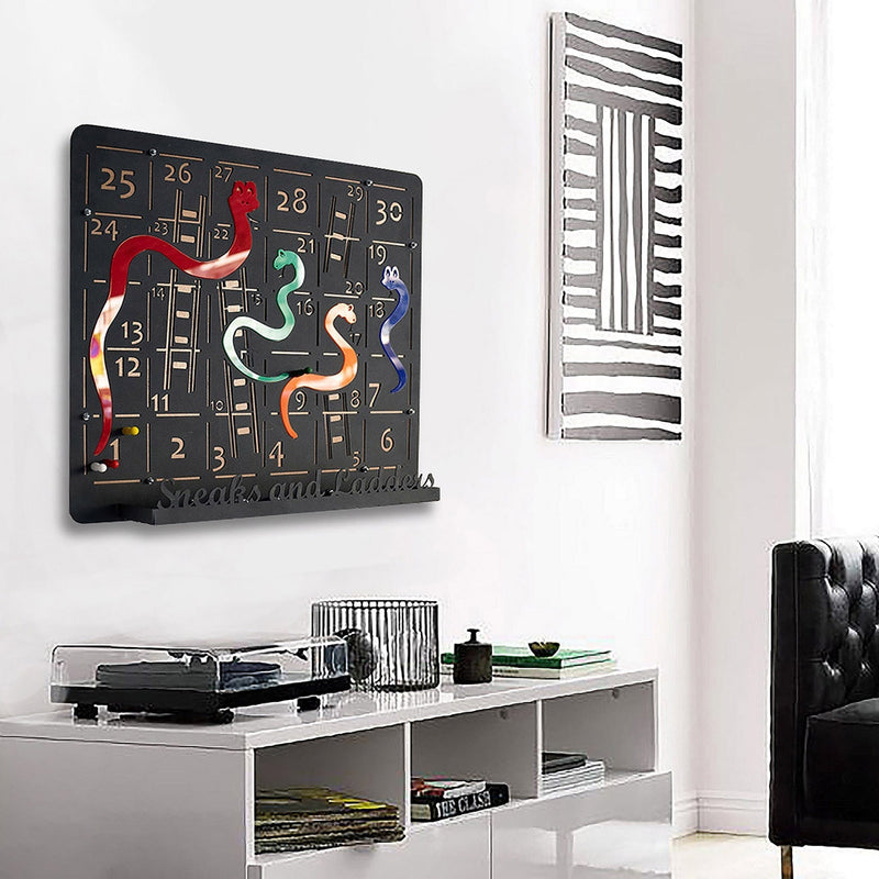 Snakes and Ladders Wall Game, in display