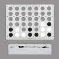 White Giant Four in a Row Wall Game, alternate view