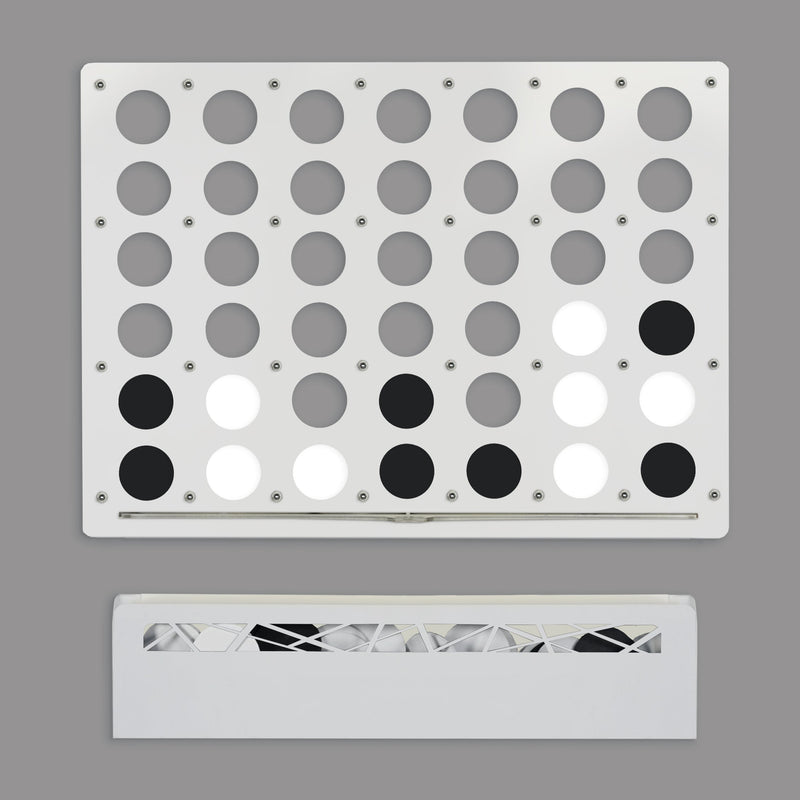 White Giant Four in a Row Wall Game, alternate view