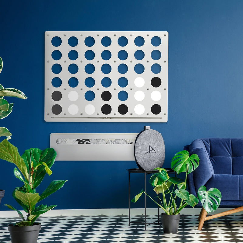 White Giant Four in a Row Wall Game, packaging shot