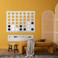 White Giant Four in a Row Wall Game, size reference