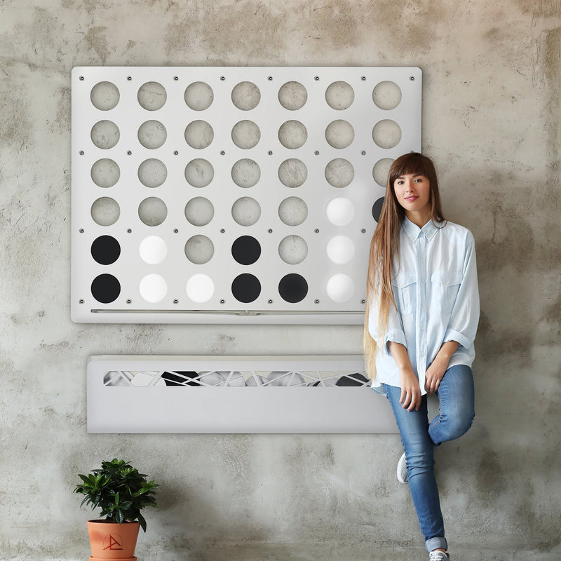 White Giant Four in a Row Wall Game, additional view