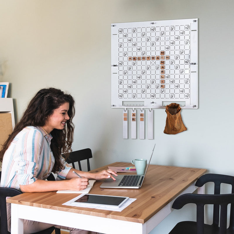 White Words Wall Game, showing reverse