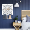 White Words Wall Game, side angle