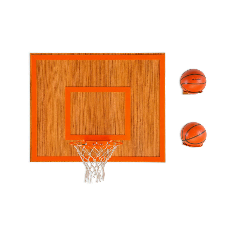 Wooden Single Hoop African Walnut, size reference
