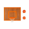 Wooden Single Hoop Walnut, rear view